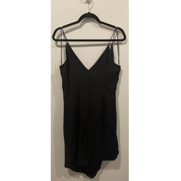 CUSHNIE Black Leopard Print Dress - Picture 9 of 10